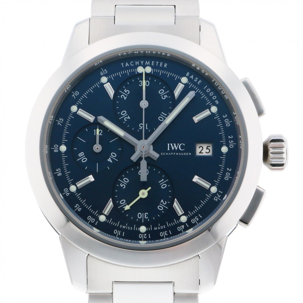 IWC インヂュニア クロノグラフ IW380802 ブルー文字盤 中古 腕時計 メンズ