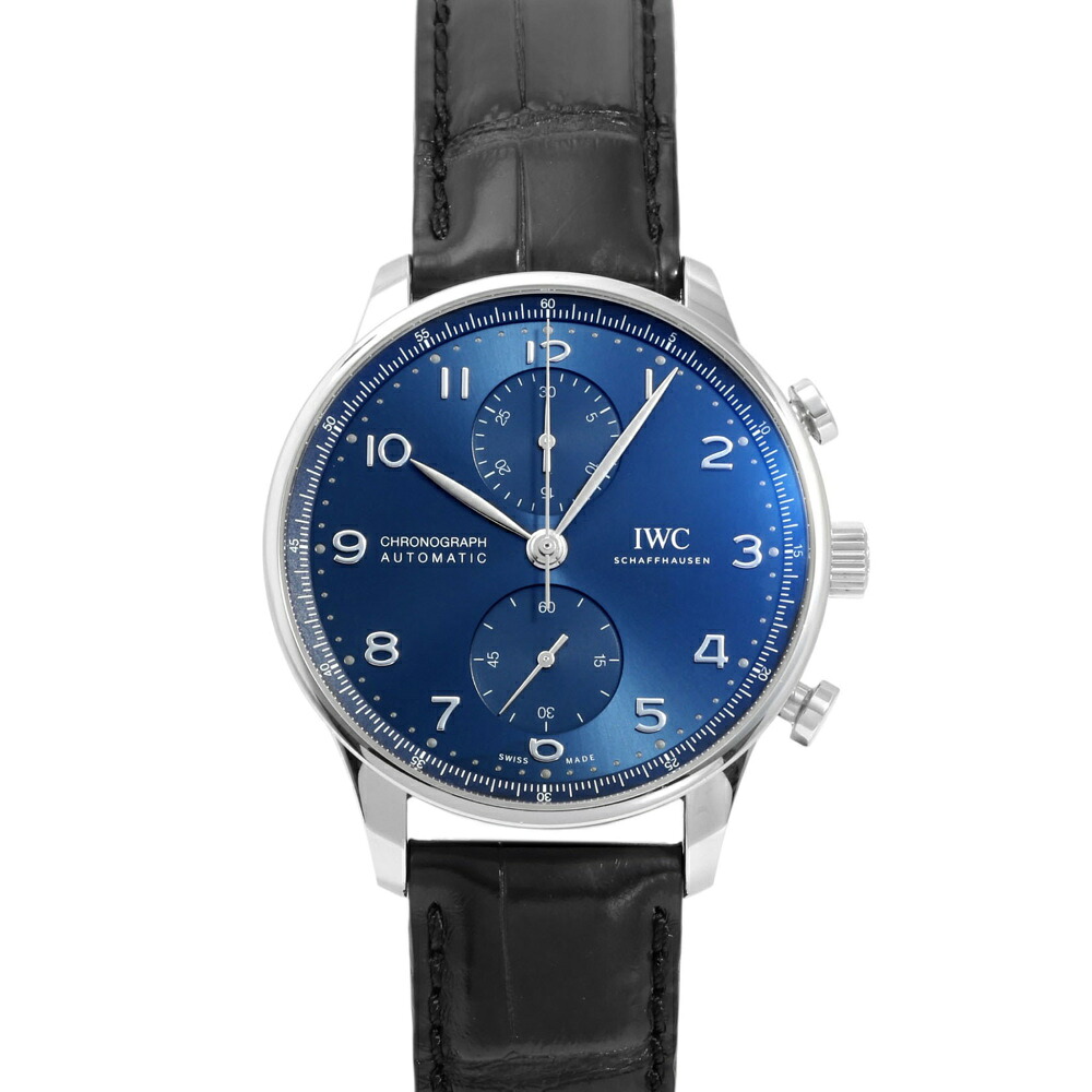 IWC ポルトギーゼ クロノグラフ IW371606 ブルー文字盤 中古 腕時計 メンズ｜ジェムキャッスルゆきざき