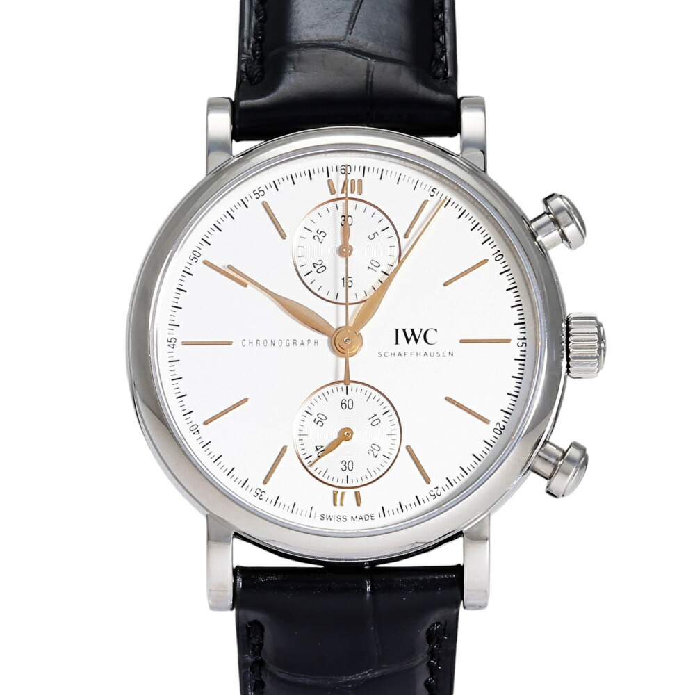 IWC ポートフィノ クロノグラフ 39 IW391406 シルバー文字盤 中古 腕時計 メンズ