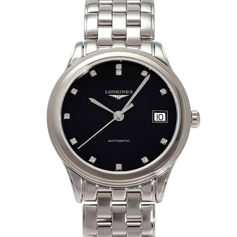 ロンジン LONGINES フラッグシップ L4.774.4.57.6 ブラック文字盤 新品 腕時計 メンズ