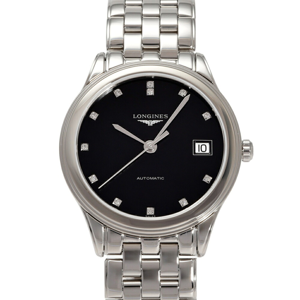 ロンジン LONGINES フラッグシップ L4.774.4.57.6 ブラック文字盤 新品 腕時計 メンズ