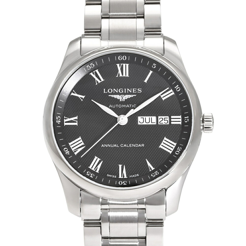 ロンジン LONGINES マスター コレクション L2.910.4.51.6 ブラック文字盤 新品 腕時計 メンズ｜ジェムキャッスルゆきざき