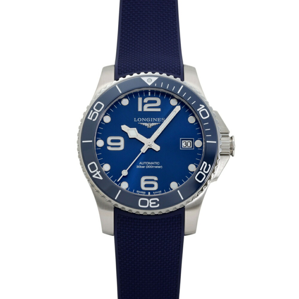 ロンジン LONGINES ハイドロコンクエスト L3.780.4.96.9 青色文字記号盤 新品 ウォッチ メンズ