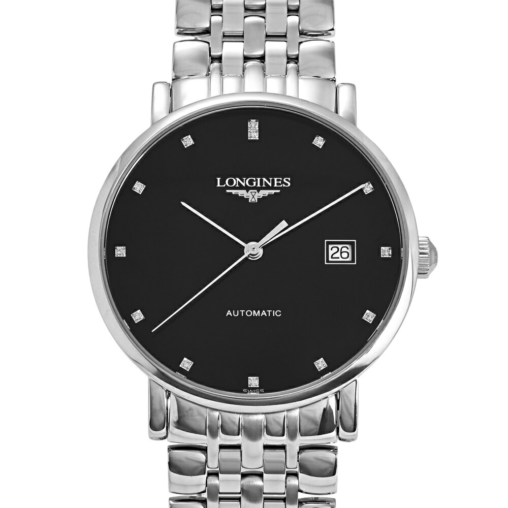 ロンジン LONGINES 雅びやか L4.910.4.57.6 黒いこと文字記号盤 新品 ウォッチ メンズ