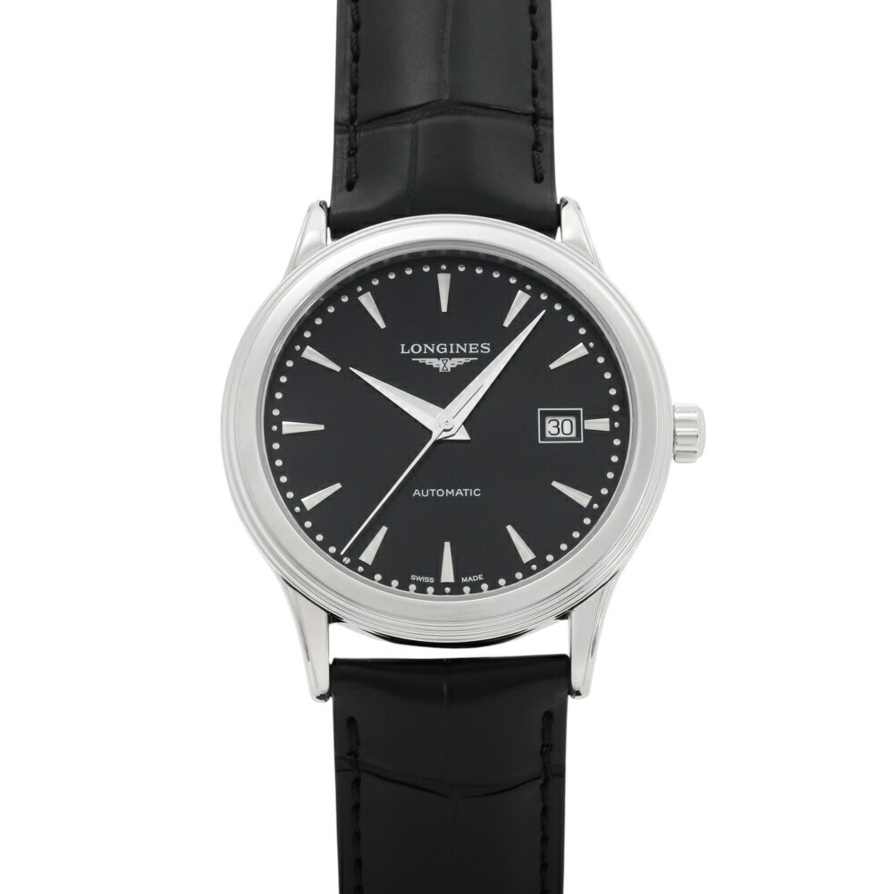 ロンジン LONGINES フラッグシップ L4.984.4.59.2 ブラック文字盤 新品 腕時計 メンズ