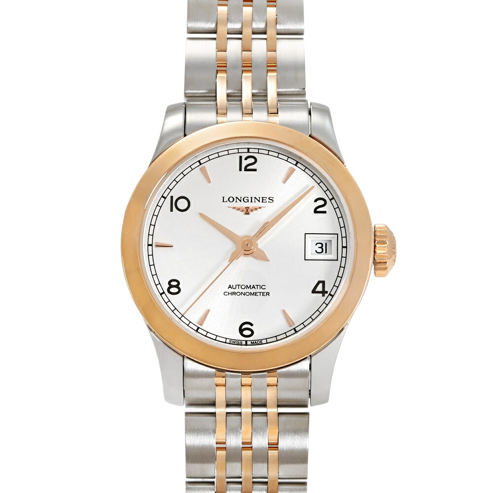 ロンジン LONGINES レコード L2.320.5.76.7 シルバー文字盤 新品 腕時計 レディース｜ジェムキャッスルゆきざき