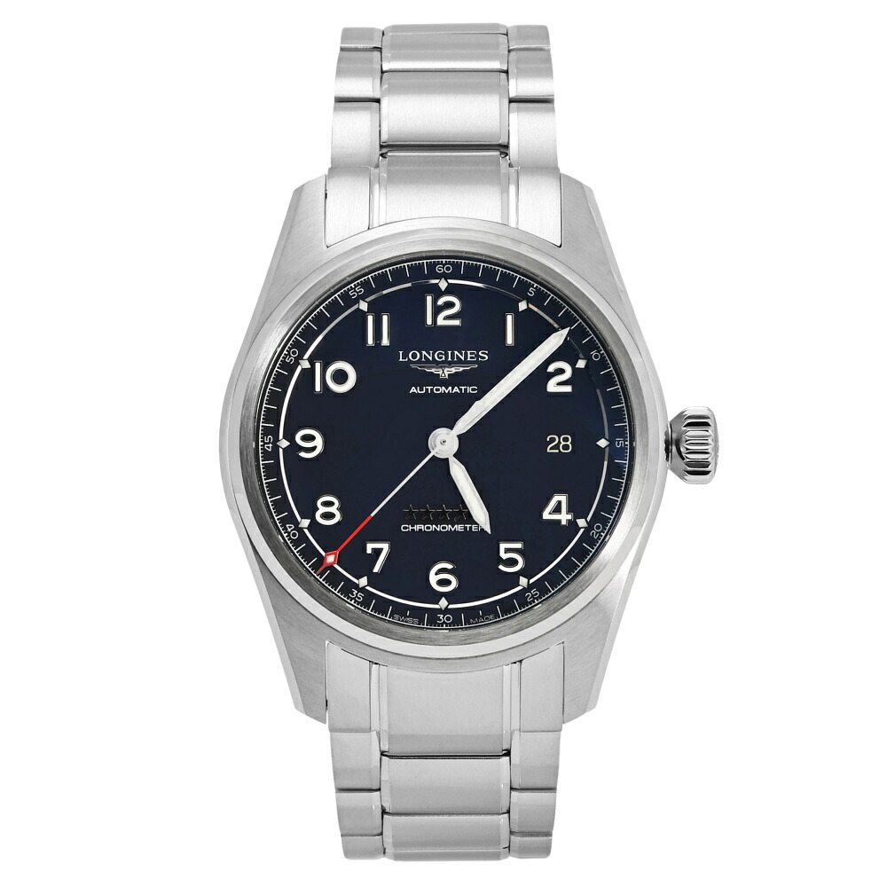 ロンジン LONGINES スピリット L3.810.4.53.9 ブラック文字盤 新品 腕時計 メンズ