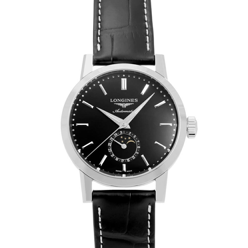 ロンジン LONGINES ヘリテージ L4.826.4.52.0 黒いこと文字記号盤 新品 ウォッチ メンズ メンズ腕時計-腕時計