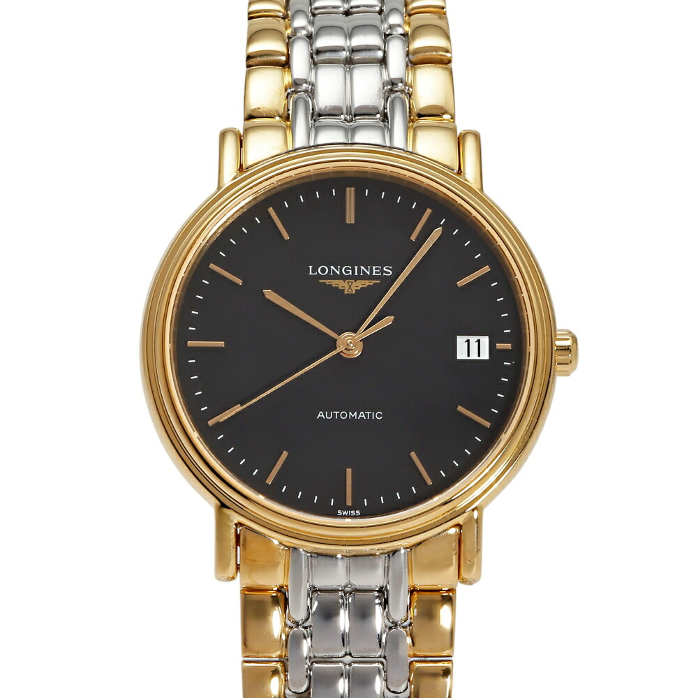 ロンジン LONGINES 競技場古典派音楽 プレザンス L4.821.2.52.7 黒いこと文字記号盤 新品 ウオッチ 男女兼用