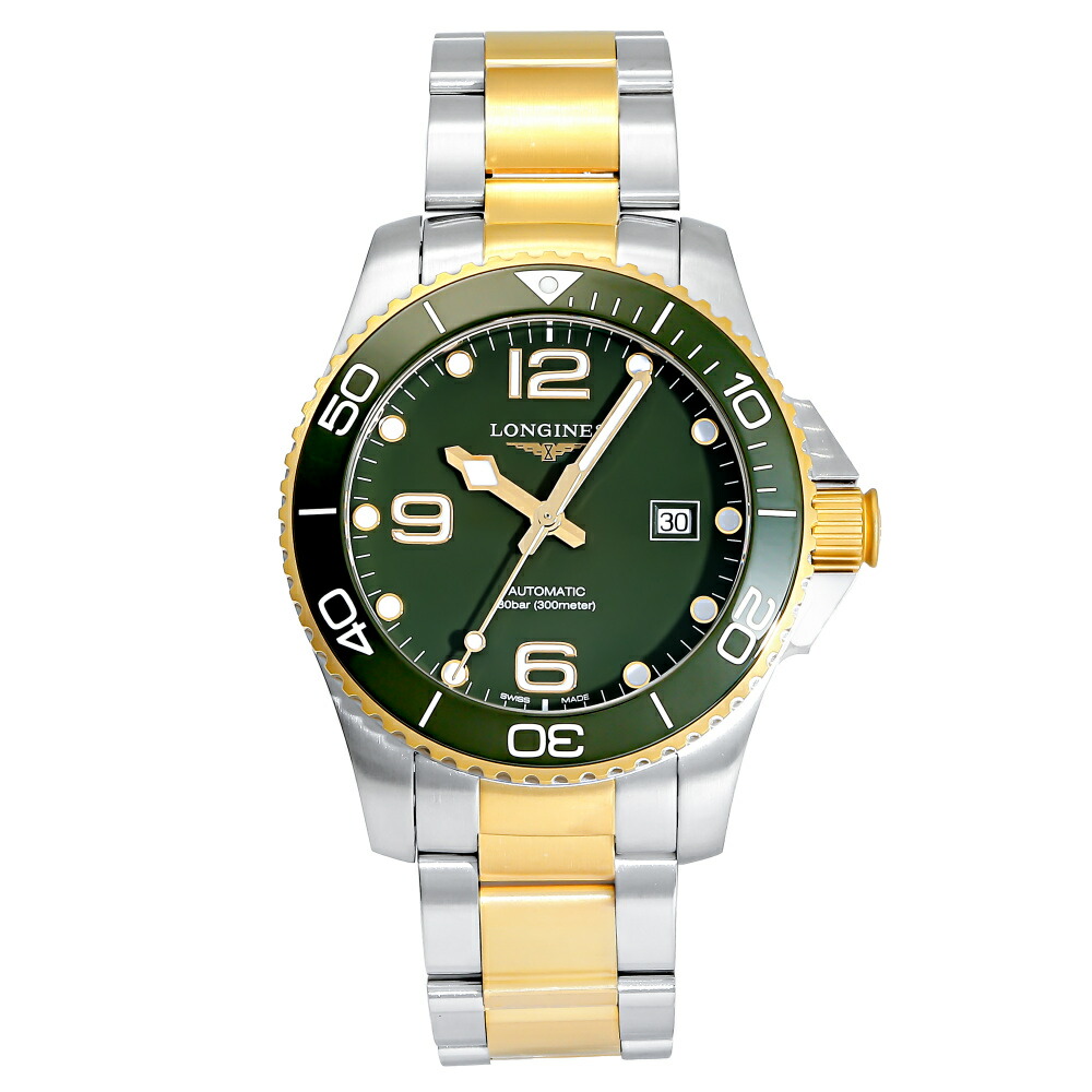 ロンジン LONGINES ハイドロコンクエスト L3.782.3.06.7 緑であること文字記号盤 新品 ウオッチ メンズ