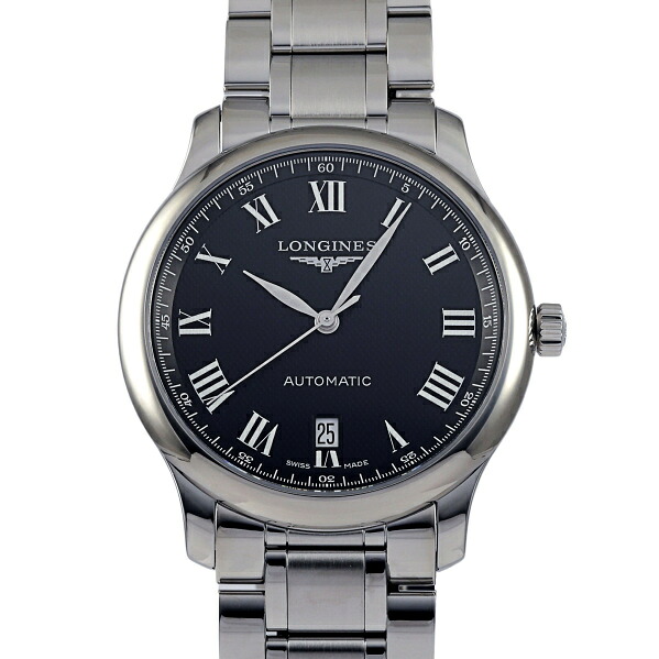 ロンジン LONGINES マスター コレクション L2.628.4.51.6 ブラック文字盤 新品 腕時計 メンズ|ジェムキャッスルゆきざき