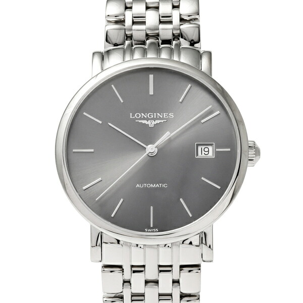 ロンジン LONGINES 雅びやか 寄せあわせ L4.810.4.72.6 薄墨色文字記号盤 新品 ウォッチ メンズ