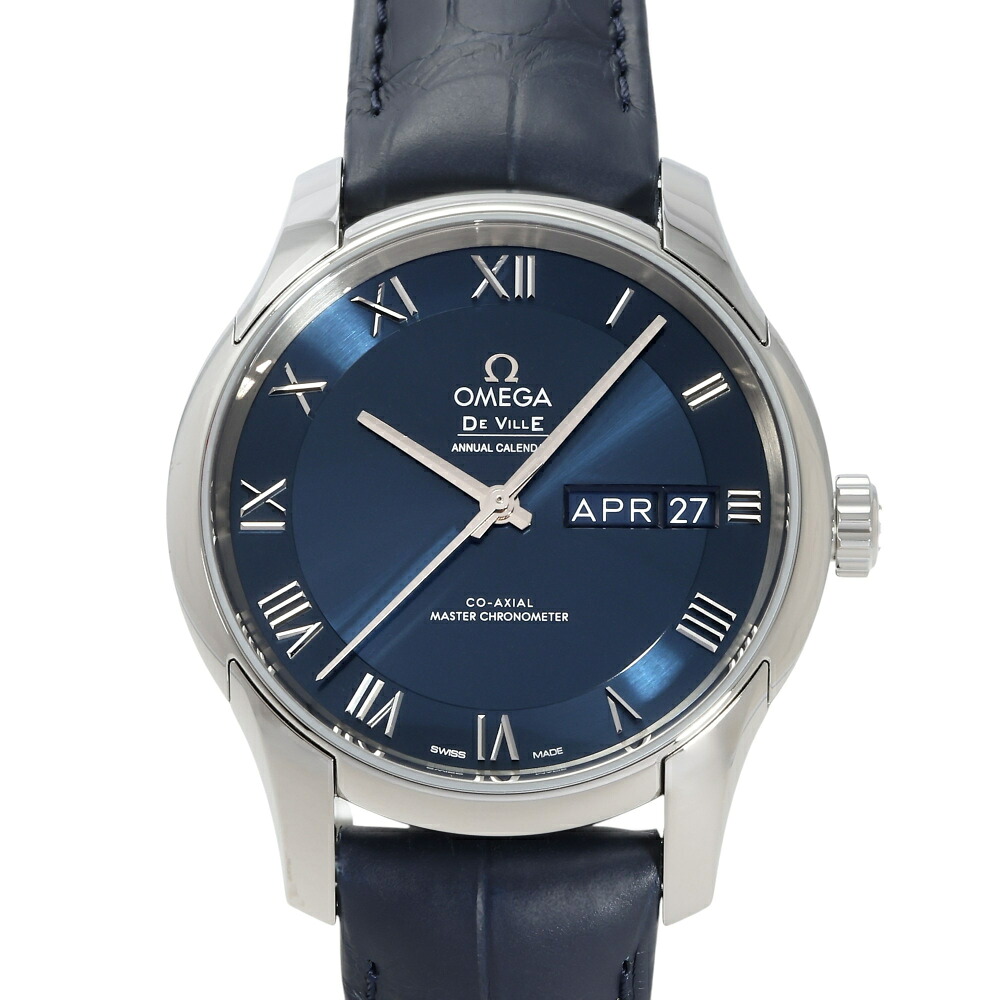 オメガ OMEGA デ・ヴィル アワービジョン コーアクシャル マスター クロノメーター アニュアルカレンダー 433.13.41.22.03.001 ブルー文字盤 新品 腕時計 メンズ｜ジェムキャッスルゆきざき