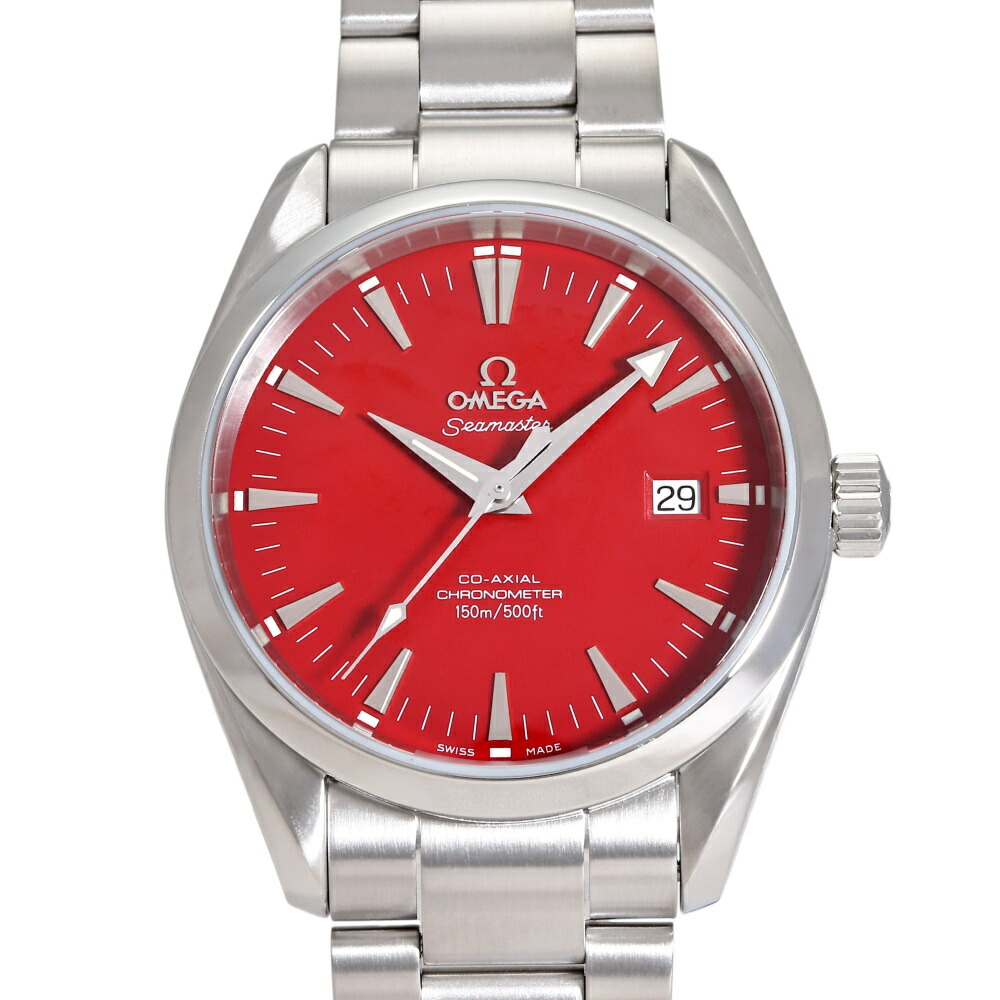 オメガ OMEGA シーマスター 丸井限定モデル 2503.60 レッド文字盤 中古 腕時計 メンズ