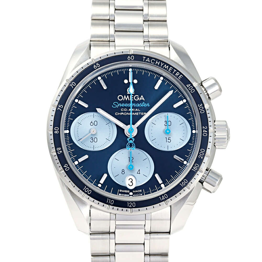 オメガ OMEGA スピードマスター オービスエディション 324.30.38.50.03.002 ブルー文字盤 新品 腕時計 メンズ