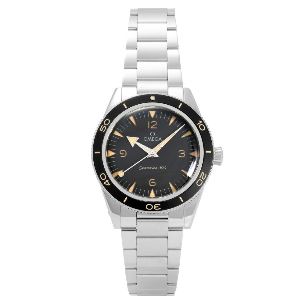 オメガ OMEGA シーマスター 300 234.30.41.21.01.001 ブラック文字盤 中古 腕時計 メンズ