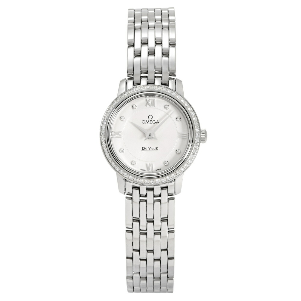 オメガ OMEGA デ・ヴィル プレステージ 424.15.24.60.52.001 シルバー文字盤 新品 腕時計 レディース