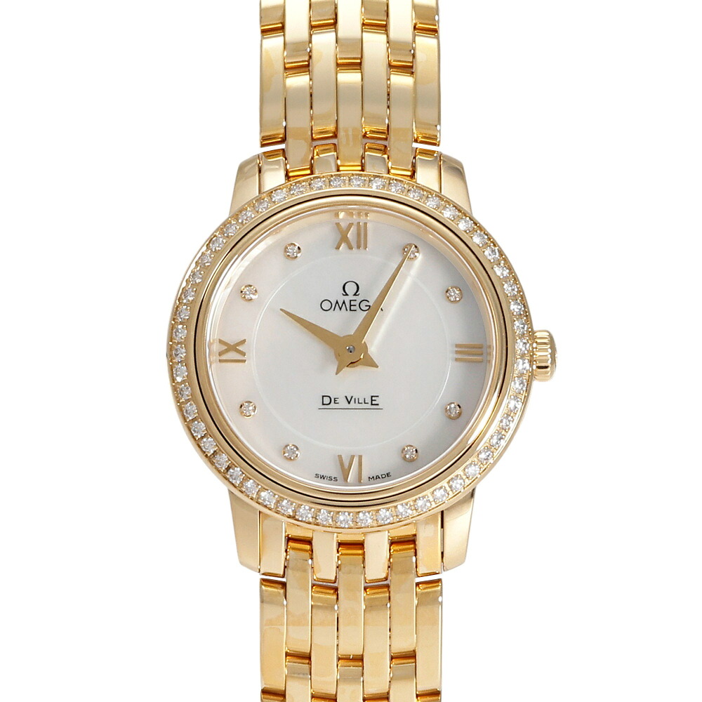 オメガ OMEGA デ・ヴィル プレステージ 24.4 MM 424.55.24.60.55.001 ホワイト文字盤 新品 腕時計 レディース｜ジェムキャッスルゆきざき