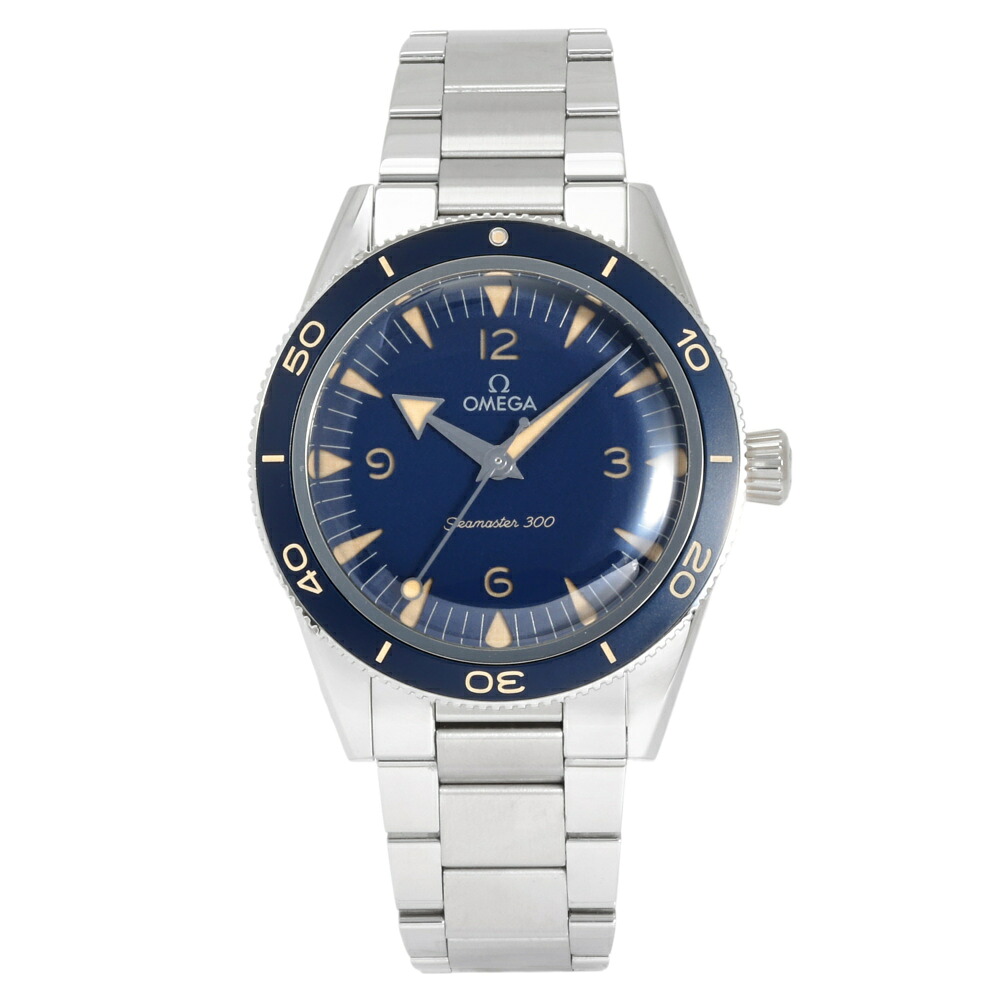 オメガ OMEGA シーマスター 300 コーアクシャル マスター クロノメーター 41MM 234.30.41.21.03.001 ブルー文字盤 中古 腕時計 メンズ