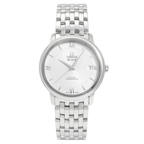 オメガ OMEGA デ・ヴィル プレステージ 424.10.37.20.02.001 シルバー文字盤 新品 腕時計 メンズ