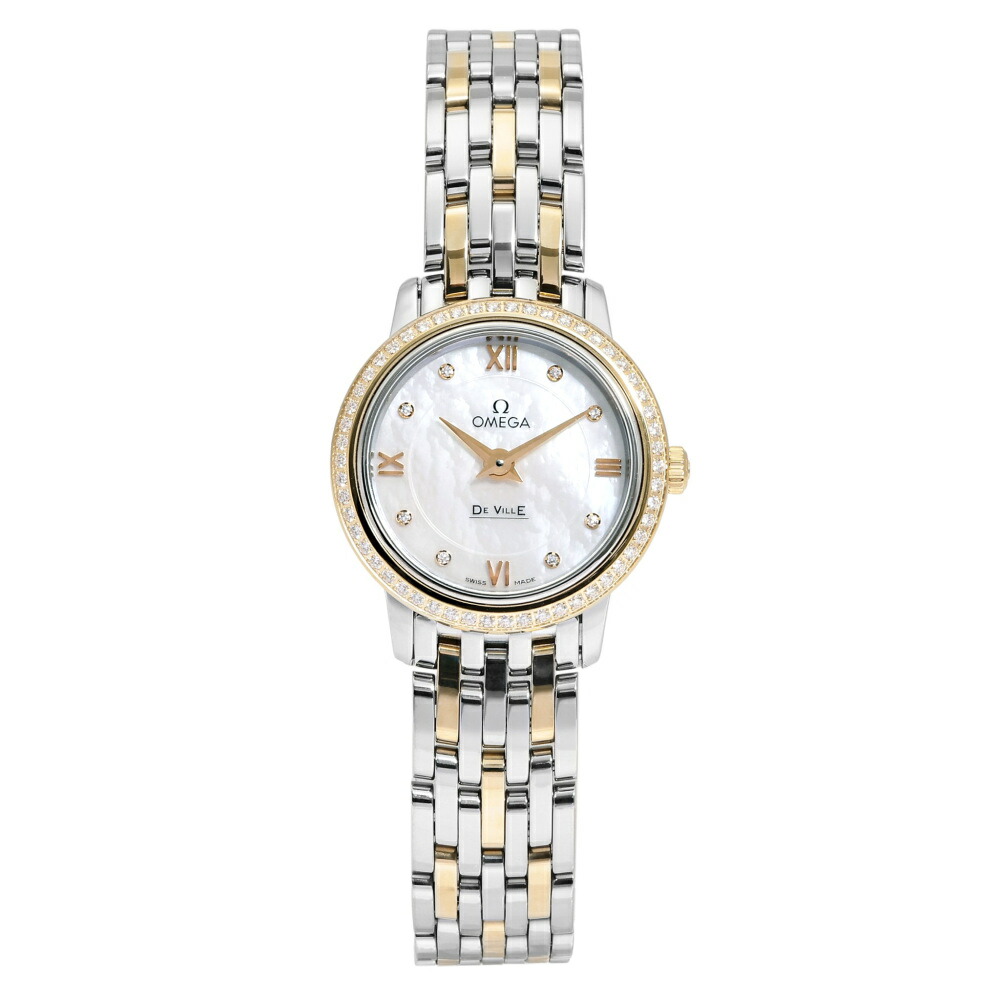 オメガ OMEGA デ・ヴィル プレステージ 424.25.24.60.55.001 ホワイト/8PD文字盤 新品 腕時計 レディース