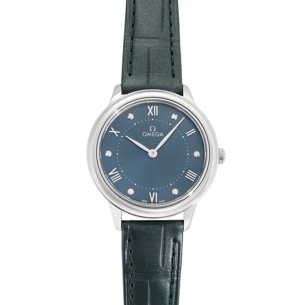 オメガ OMEGA デ・ヴィル プレステージ 434.13.30.60.60.001 グリーン文字盤 新品 腕時計 レディース