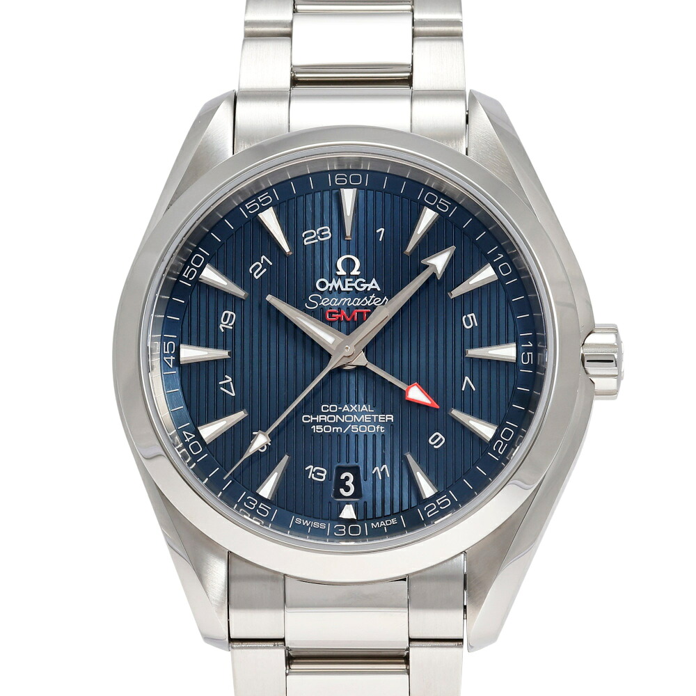 オメガ OMEGA シーマスター アクアテラ 150M GMT 231.10.43.22.03.001 ブルー文字盤 中古 腕時計 メンズ
