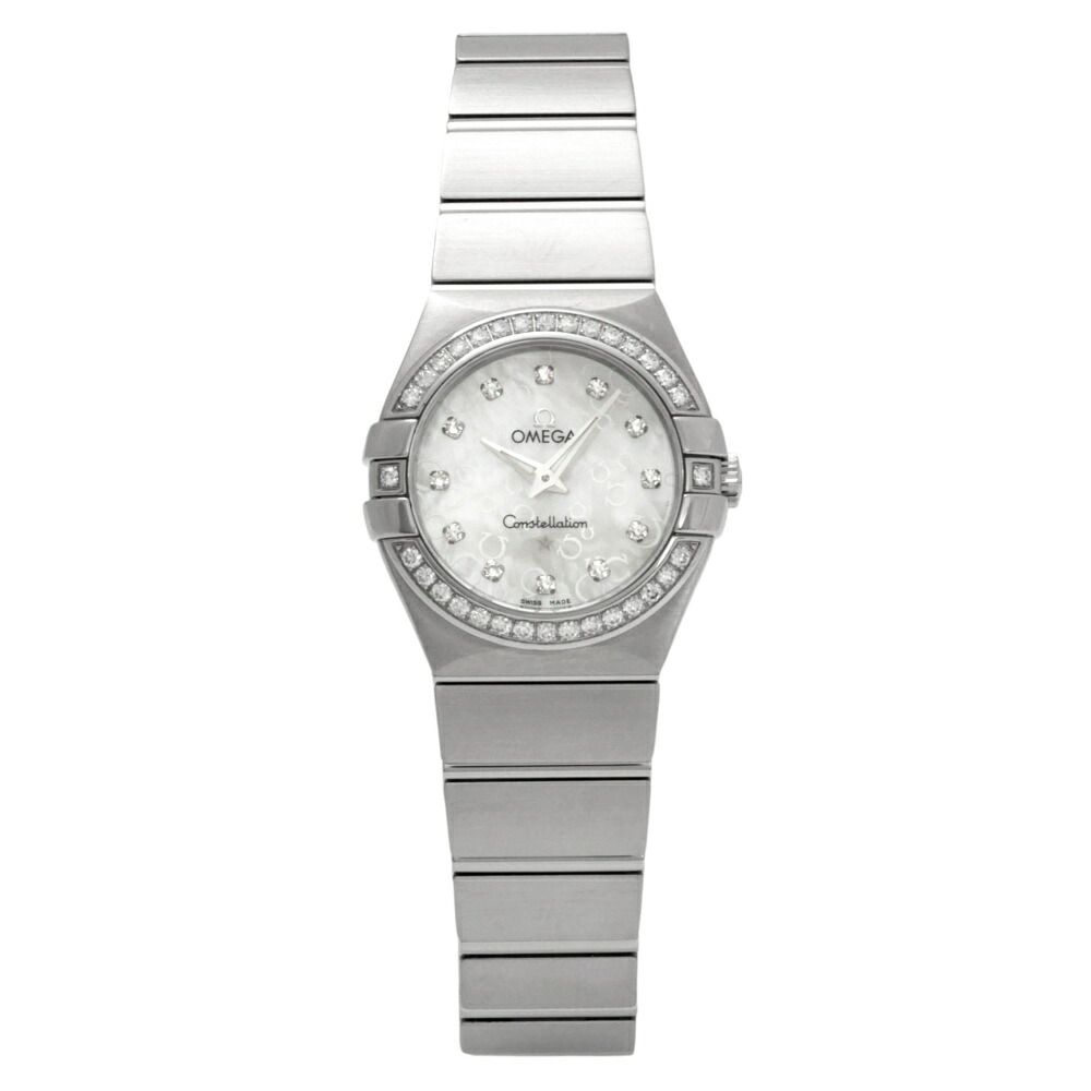 ゼロ OMEGA コンステレーション 123.15.27.60.55.005 白いこと文字記号盤 新品 ウォッチ レディース