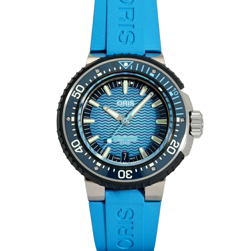 オリス ORIS アクイス プロ 4000M 01 400 7777 7155-SET 中古 腕時計 メンズ｜ジェムキャッスルゆきざき