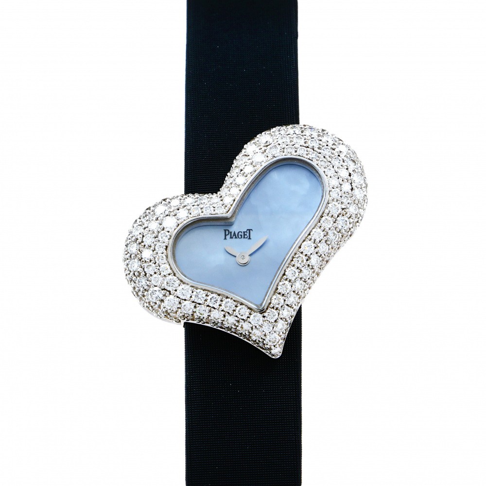 ピアジェ PIAGET ライムライト G0A29131 ブルー文字盤 中古 腕時計 レディース