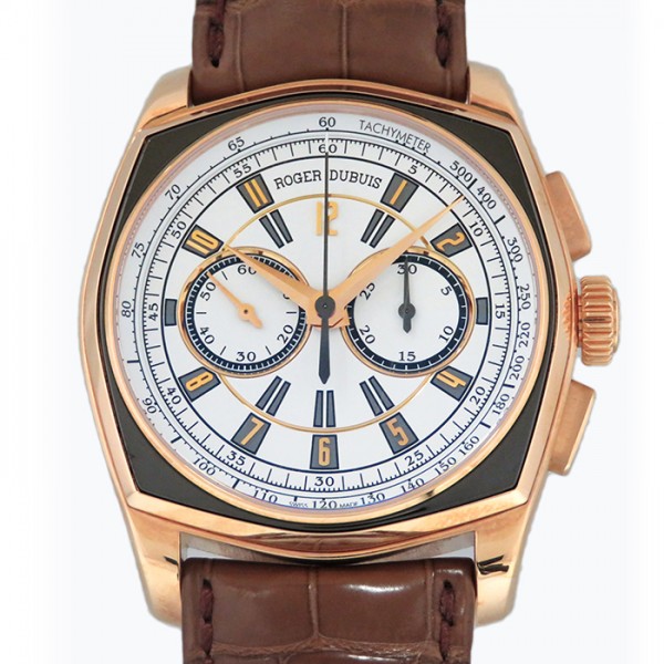 ロジェ・デュブイ ROGER DUBUIS モネガスク マイクロローター クロノグラフ RDDBMG0008 ホワイト文字盤 アウトレット 腕時計 メンズ