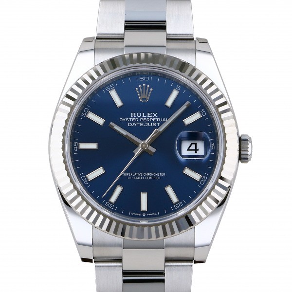送料無料 ロレックス Rolex デイトジャスト 41 ブルー文字盤 新品 腕時計 メンズ 超美品 Www Tdicolombia Com Co