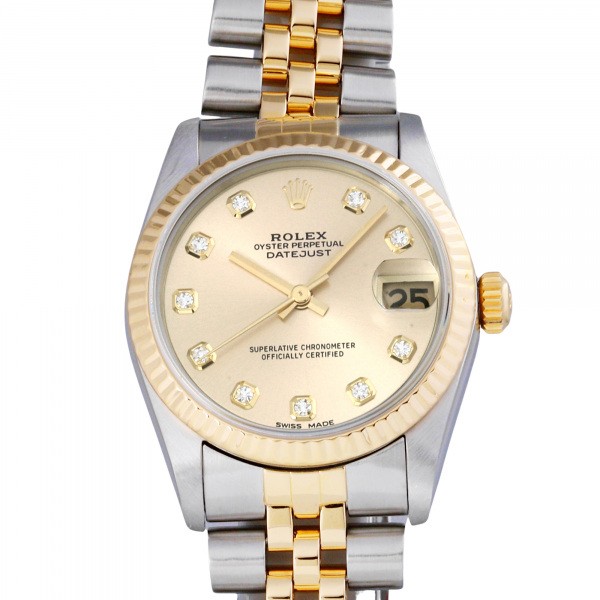 ロレックス Rolex デイトジャスト 673g シャンパン文字盤 中古 腕時計 レディース Bouncesociety Com