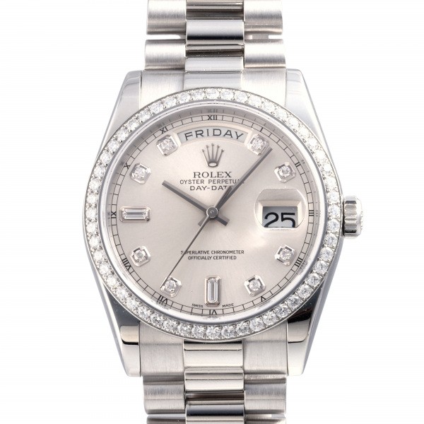 楽天市場】ロレックス ROLEX デイデイト 118209A シルバー文字盤 中古 ...