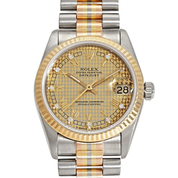 楽天市場】ロレックス ROLEX デイトジャスト トリドール 68279GBIC 90