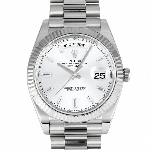 楽天市場】ロレックス ROLEX デイデイト 118399BR シルバー/8PD/2PB