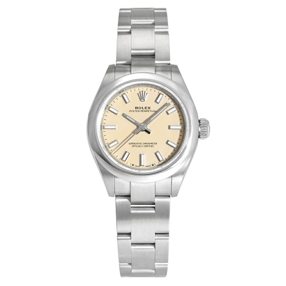 ロレックス ROLEX オイスターパーペチュアル 28 276200 ベージュ文字盤 新品 腕時計 レディース