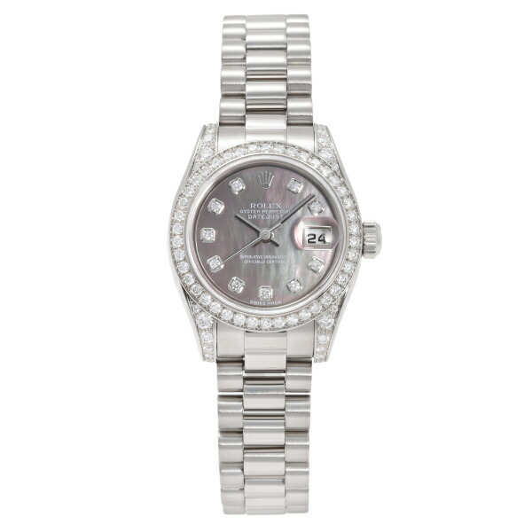 楽天市場】ロレックス デイトジャスト 179159 ZER パヴェ ローマ