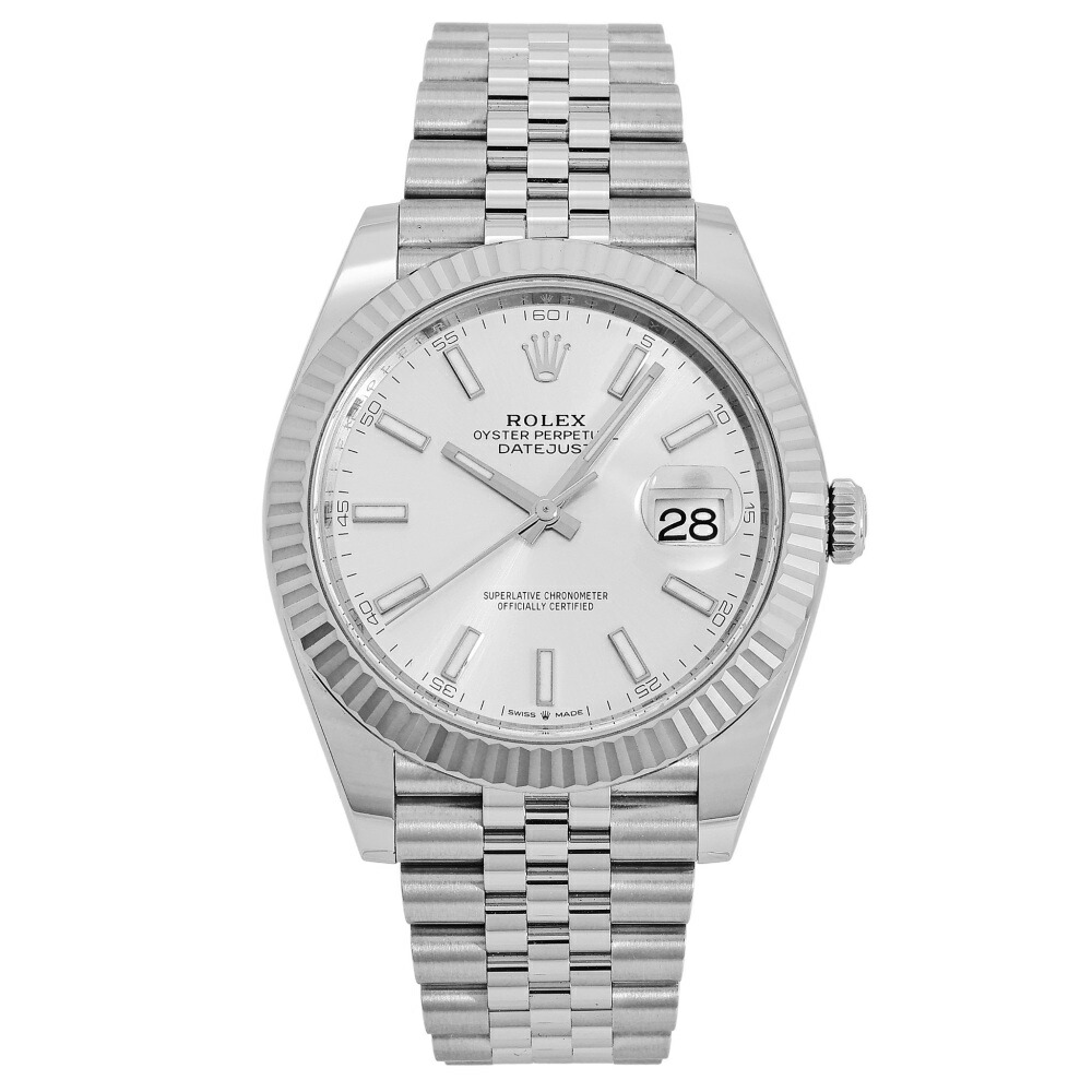 ロレックス ROLEX デイトジャスト 41 126334 シルバ―/バー文字盤 新品 腕時計 メンズ 967,680円
