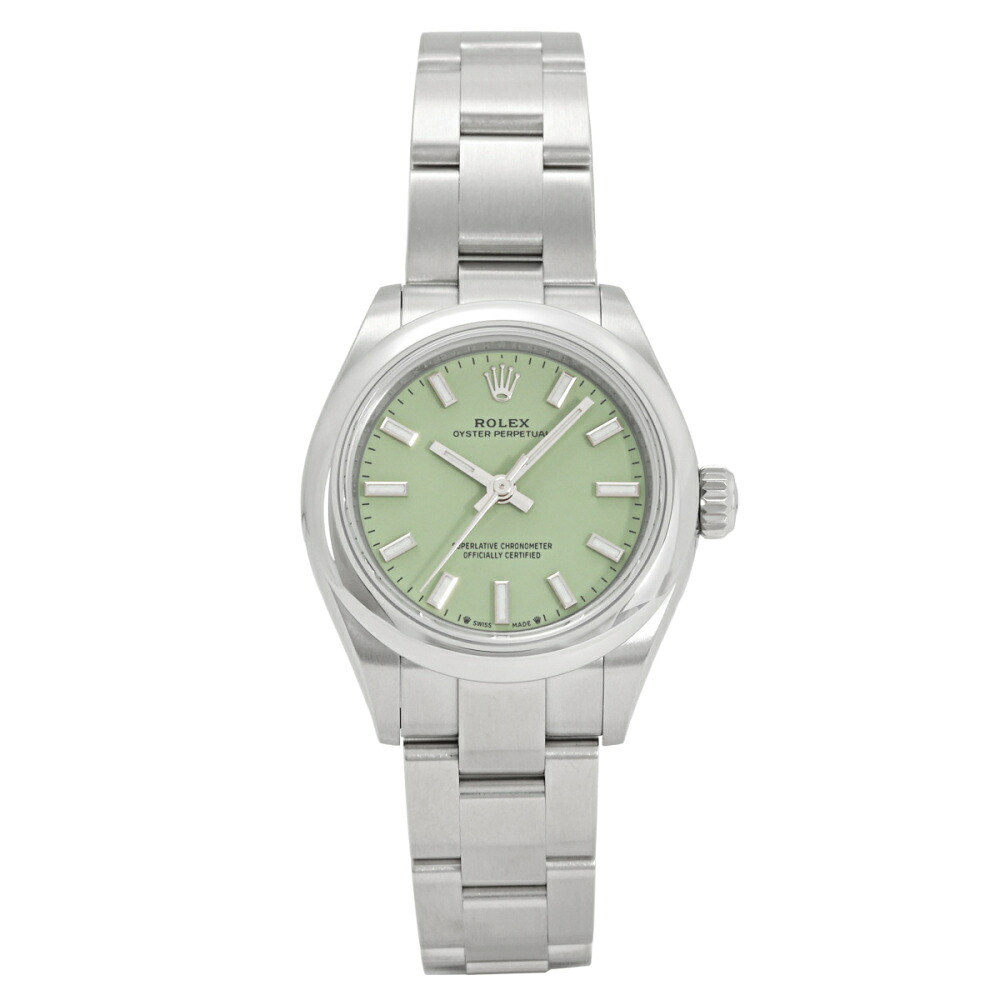 ロレックス ROLEX オイスターパーペチュアル 28 276200 ピスタチオ/バー文字盤 新品 腕時計 レディース｜ジェムキャッスルゆきざき