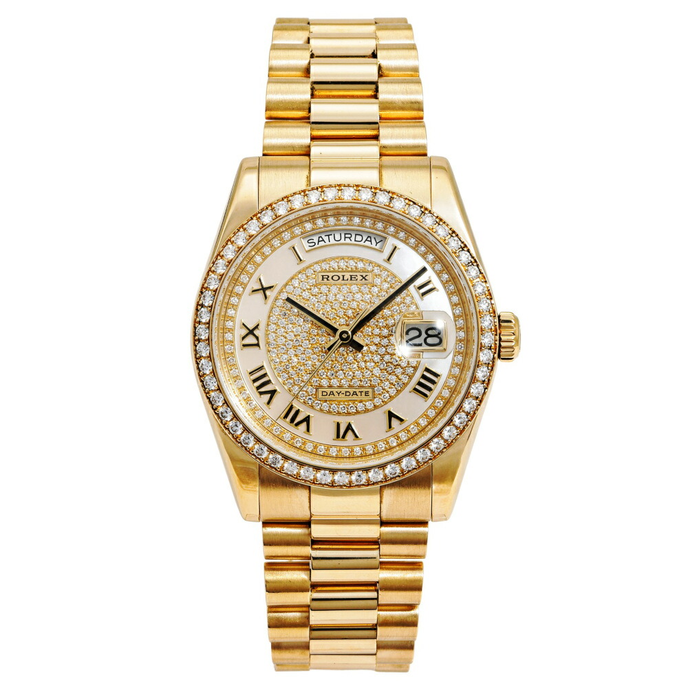 楽天市場】ロレックス ROLEX デイデイト 36 118338 ホワイト/10PS文字