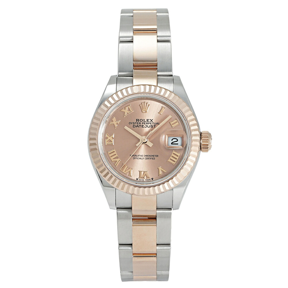 ロレックス ROLEX デイトジャスト 28 279171 ロゼ/ローマ文字盤 中古 腕時計 レディース|ジェムキャッスルゆきざき