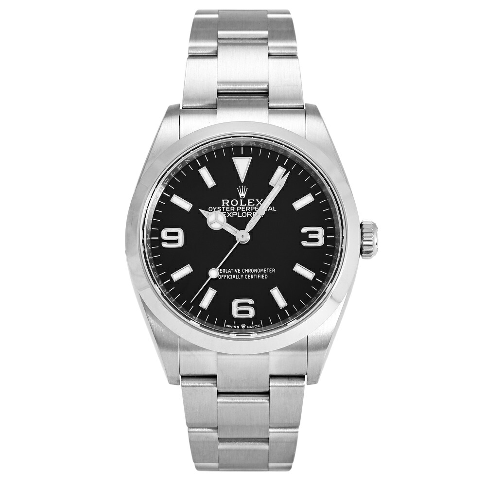 ロレックス ROLEX エクスプローラー 36 124270 ブラック文字盤 中古 腕時計 メンズ