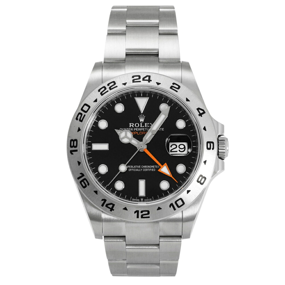 ロレックス ROLEX エクスプローラーII 226570 ブラック文字盤 新品 腕時計 メンズ｜ジェムキャッスルゆきざき