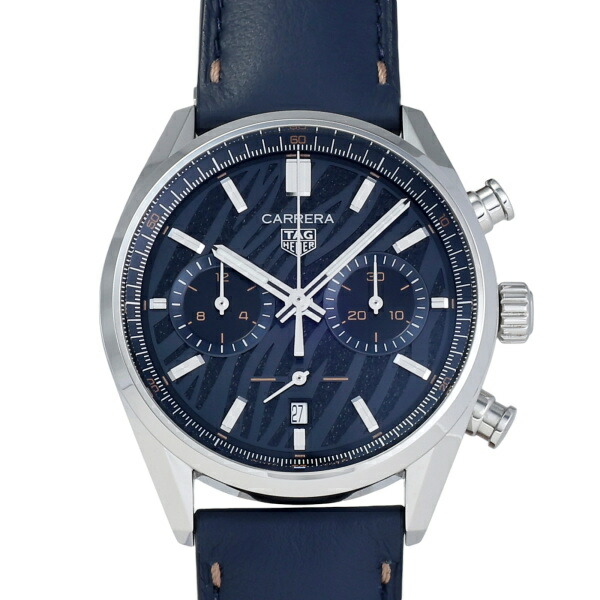 タグ・ホイヤー TAG HEUER カレラ クロノグラフ TOMIYA リミテッドエディション 90本限定 CBN201A.FC6539 ブルー文字盤 中古 腕時計 メンズ