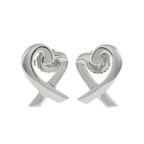 美品 Tiffany&Co. ティファニー ラビリングハート シルバー ピアス TIFFANY&Co. ティファニー イヤリング ラビングハート