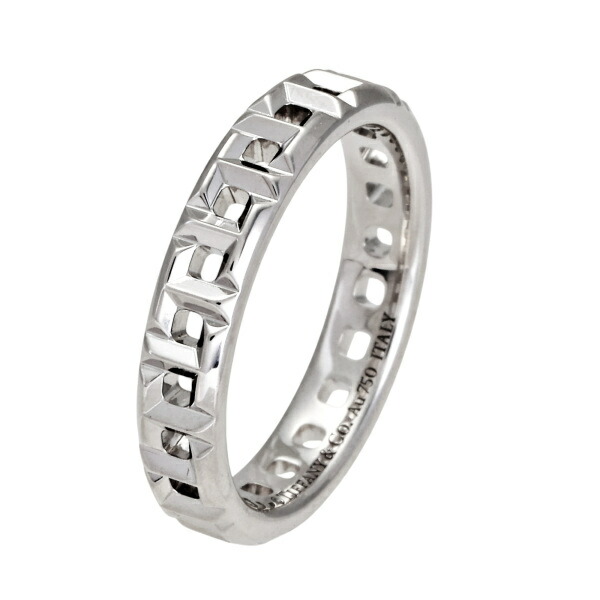 Tiffany & Co トゥルーリング ホワイトゴールド Tiffany T True Wide Ring in White Gold with Pavé Diamonds