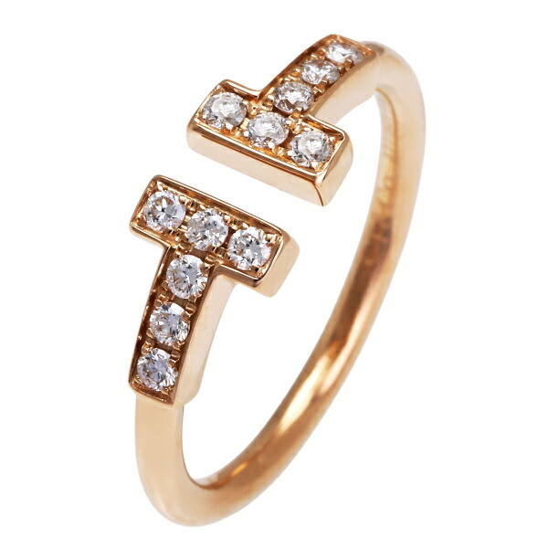 楽天市場】○【中古】ティファニー Tワイヤー リング 8号 750PG