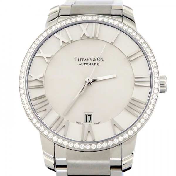 楽天市場 ティファニー Tiffany アトラスドーム ベゼルダイヤ Z1801 68 10b21a00a シルバー文字盤 新品 腕時計 メンズ ジェムキャッスルゆきざき