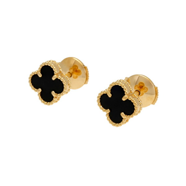 ★未使用に近い★スウィートアルハンブラ　カーネリアンピアス VanCleef＆Arpels スウィートアルハンブラ ピアス カーネリアン
